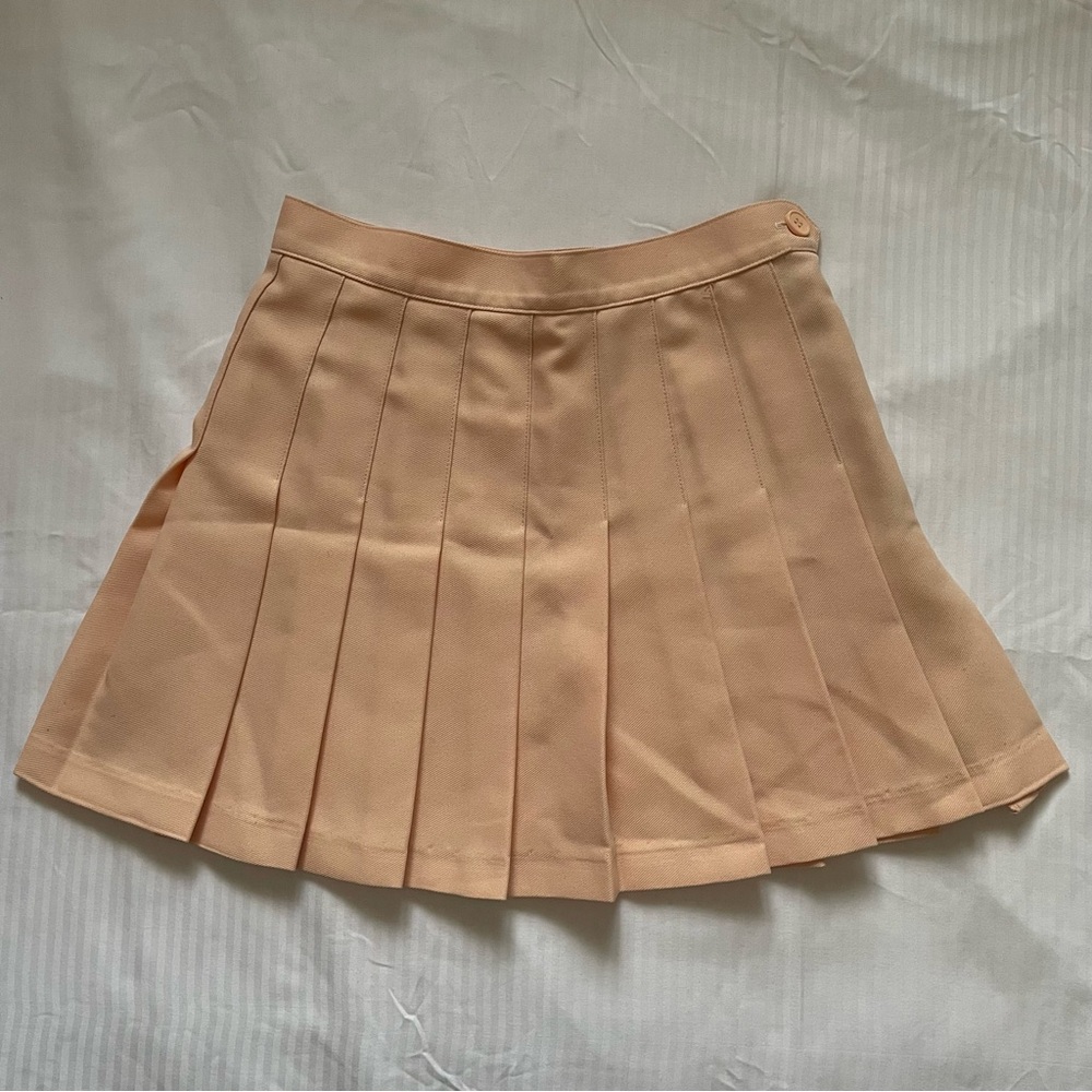 American Apparel peach tennis skirt